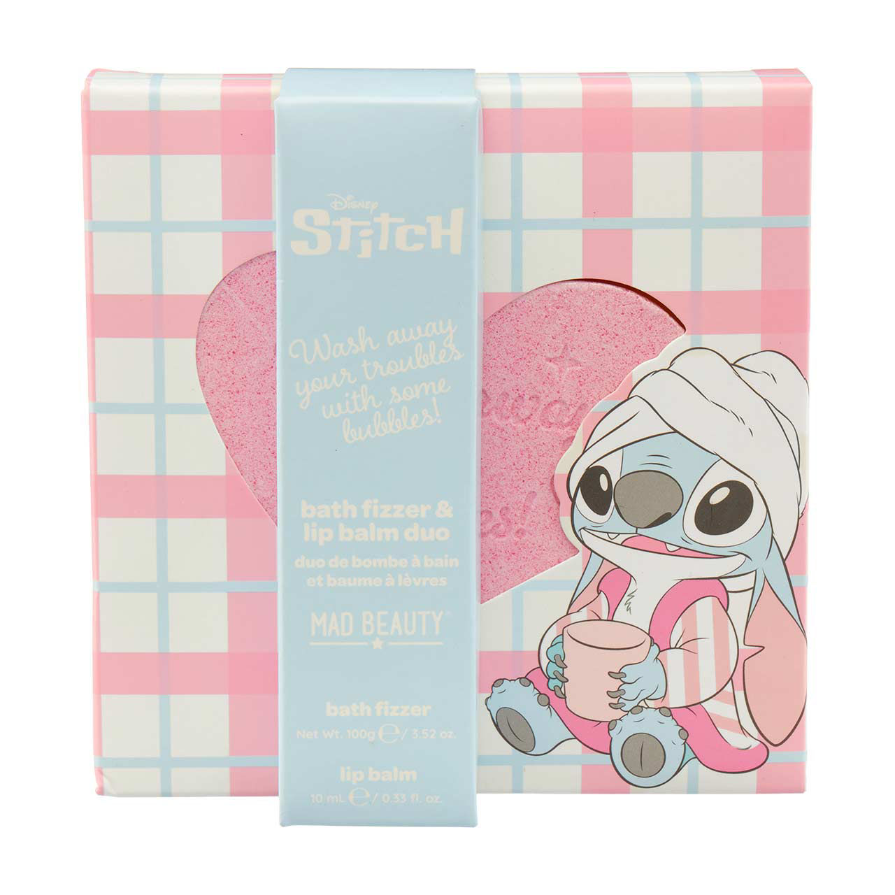 Disney's Stitch Bath Fizzer & Lip Balm Set