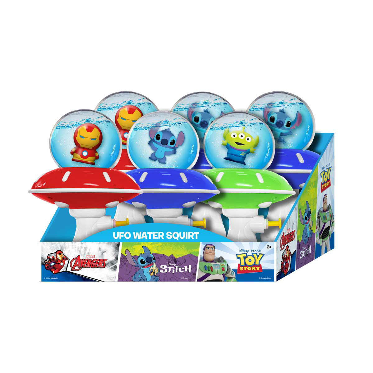 Licensed Disney UFO Water Squirt, 3 Assorted Designs