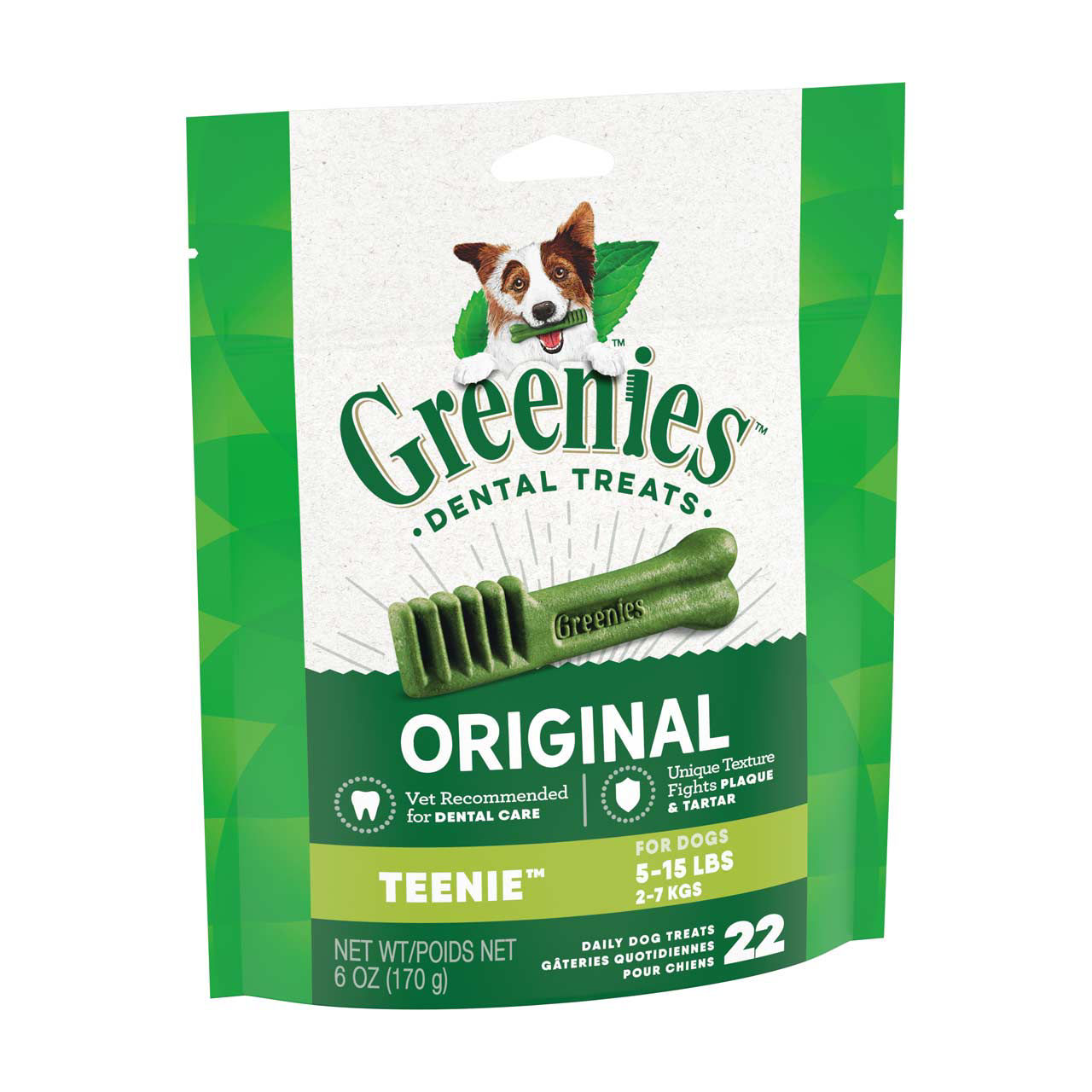 Greenies Dental Treats, Original Flavor, Teenie, 6 oz