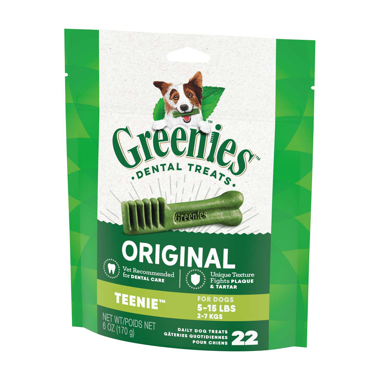 Greenies Dental Treats, Original Flavor, Teenie, 6 oz