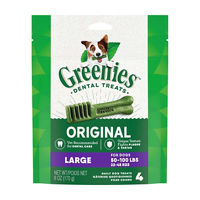 Greenies Dental Treats, Original Flavor, Large, 6 oz
