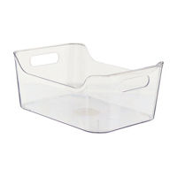 Clear Plastic Storage Bin, Medium