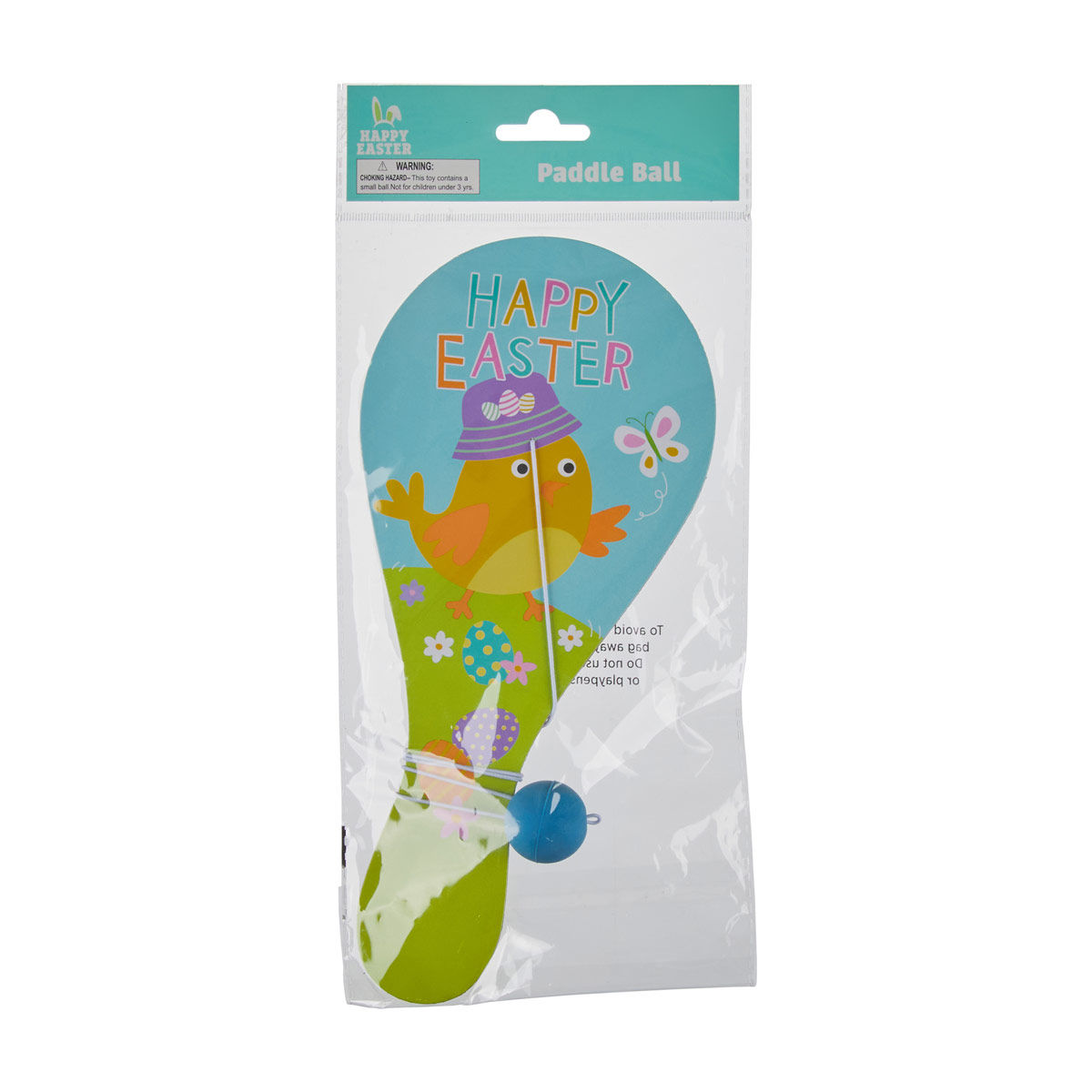 Happy Easter Paddle Ball Toy, Assorted