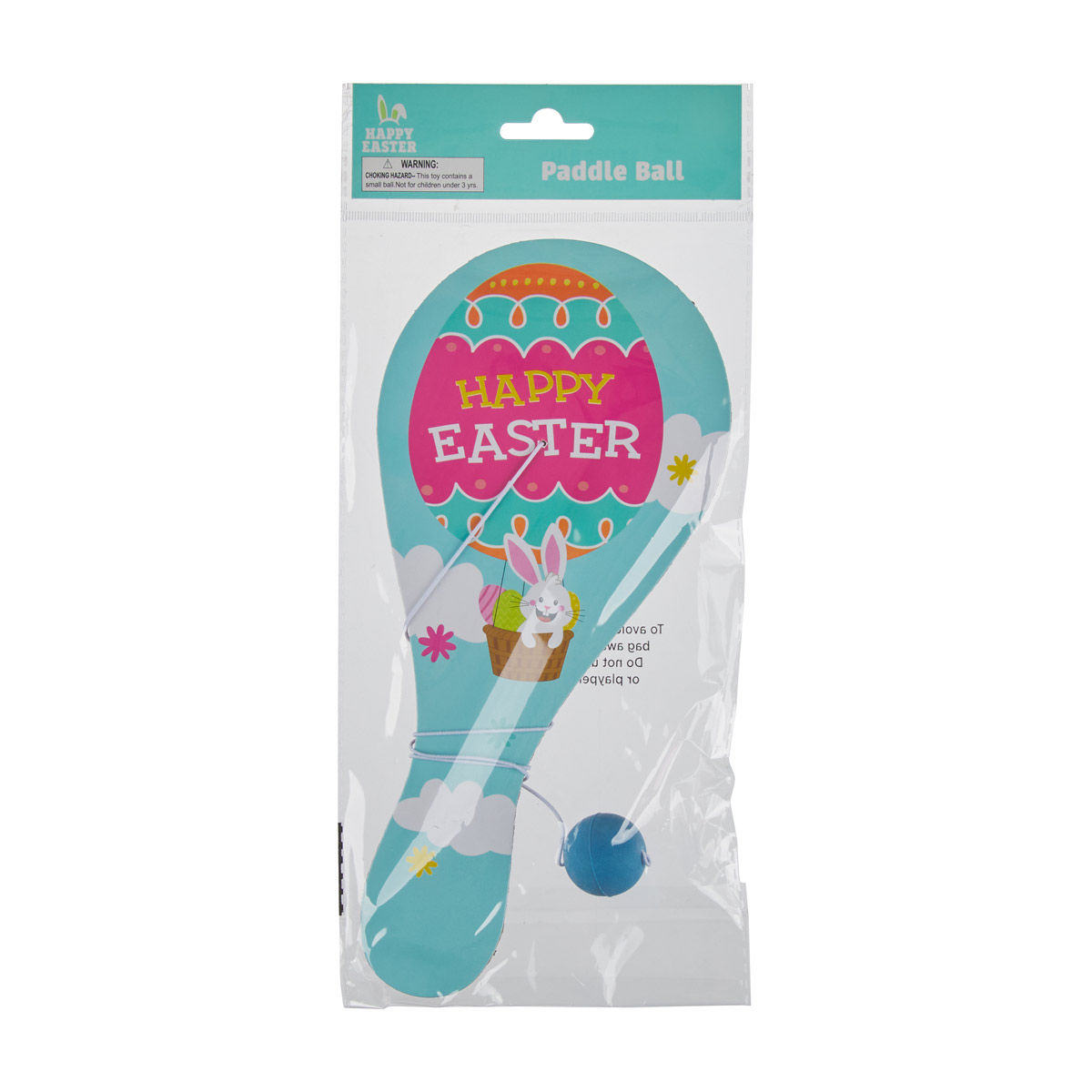 Happy Easter Paddle Ball Toy, Assorted