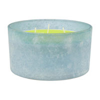 Retro Glass Candle, Blue