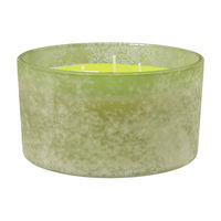 Retro Glass Candle, Green