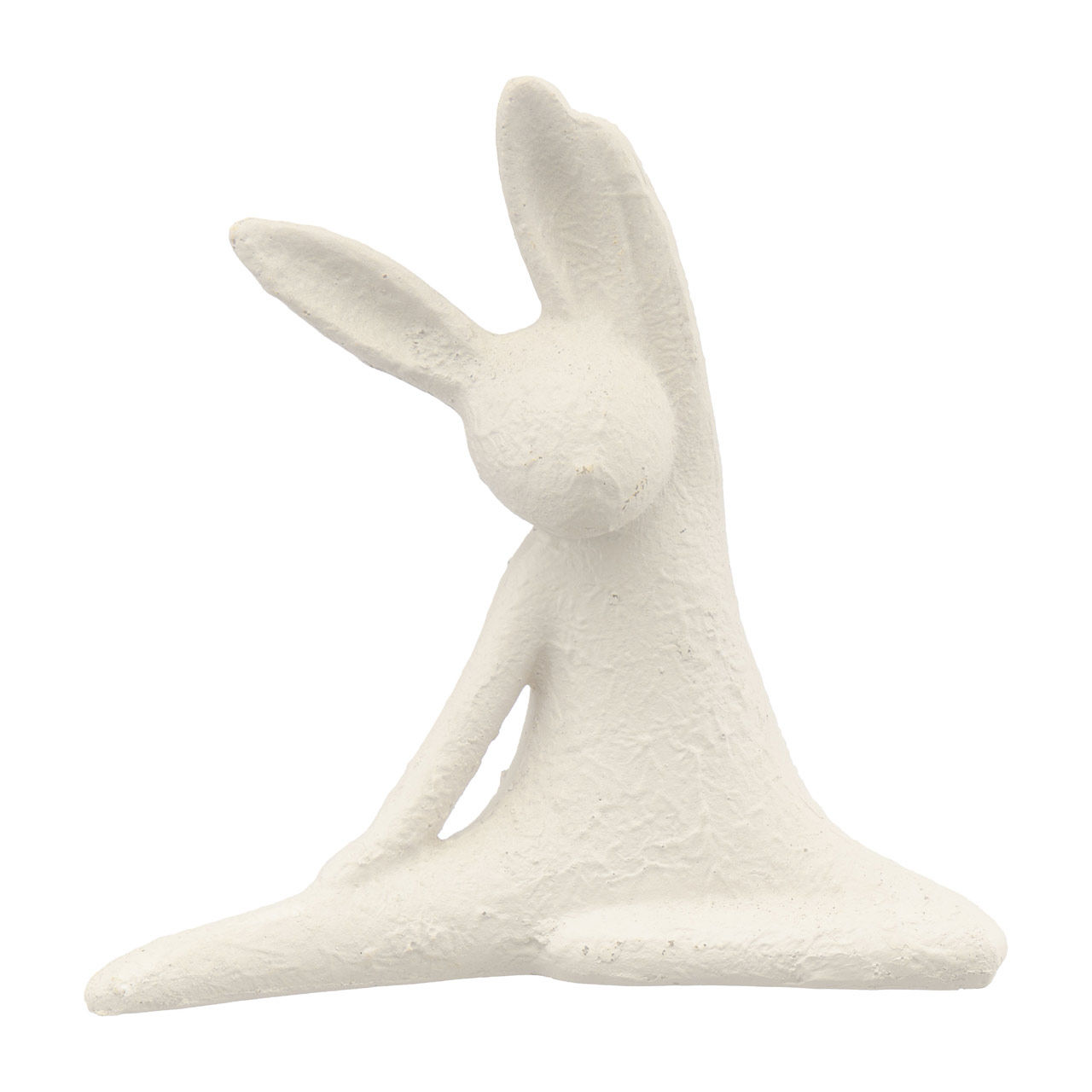 Resin Yoga Stretching Bunny Outdoor Statue