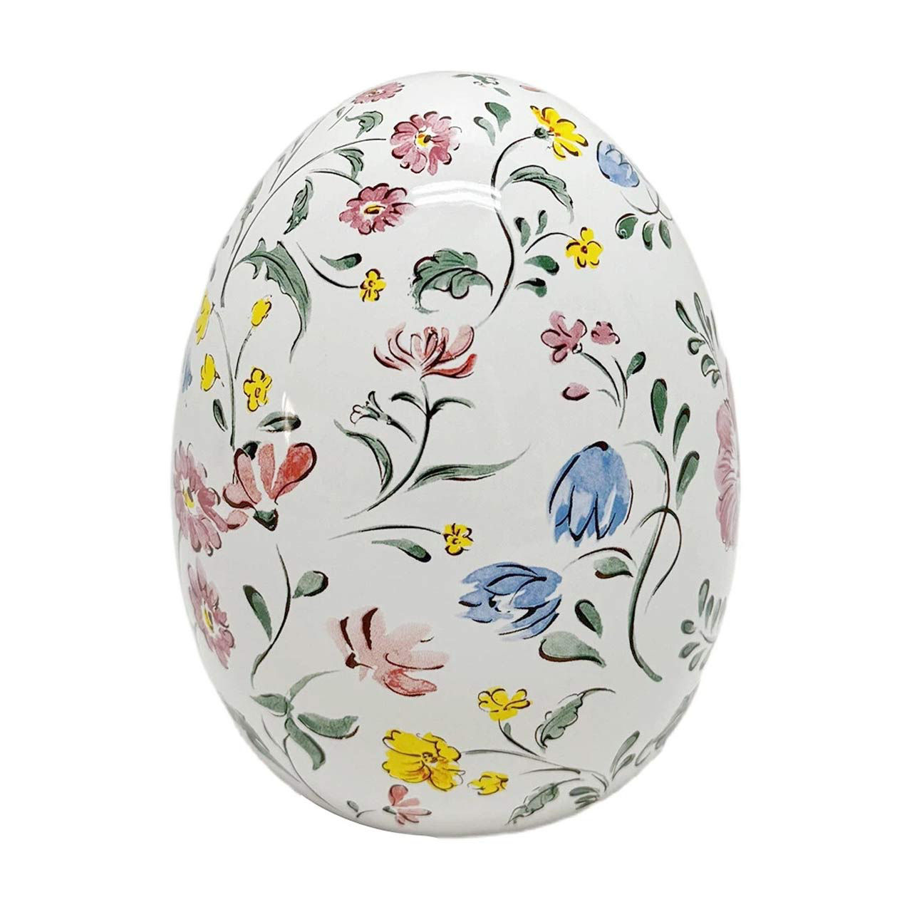 Ceramic Floral Easter Egg, 6 in, Assorted