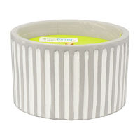 Trueliving Outdoors Gray Terracotta Candle