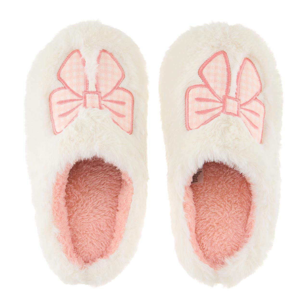 Easter Kids Pink Bow Slippers, Size 13/1