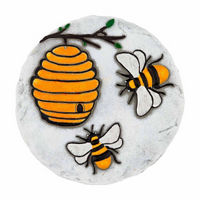 Decorative Bee Garden Stepping Stone, 2 Assorted Designs