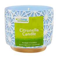 Trueliving Outdoors Blue Citronella Candle, 6.5 oz