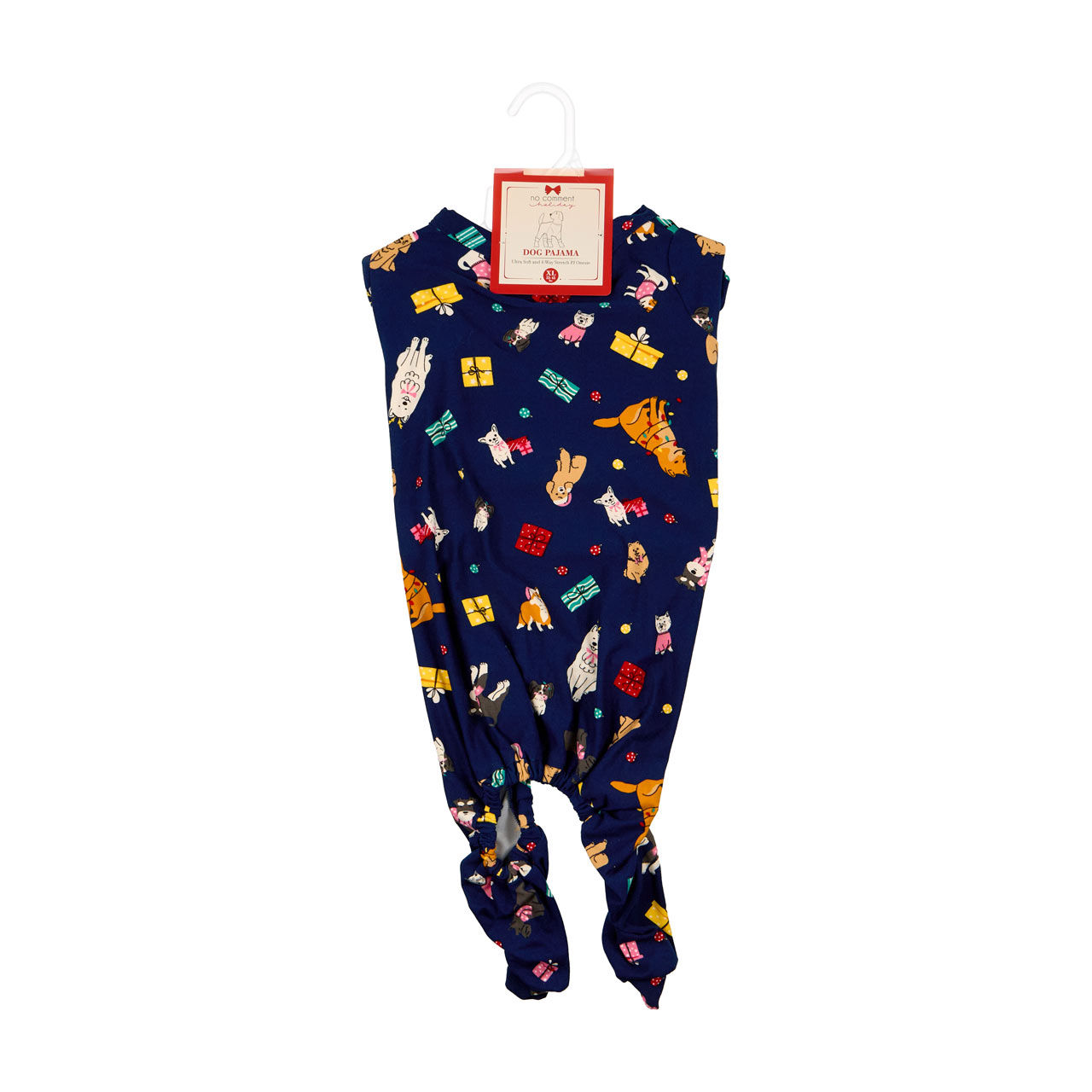 No Comment Dog Pajama Set, Presents, XL