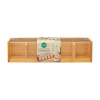 Core Bamboo 5-Section Bamboo & Acrylic Tea Organizer
