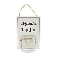 "Mom's Tip Jar" Hanging Jar