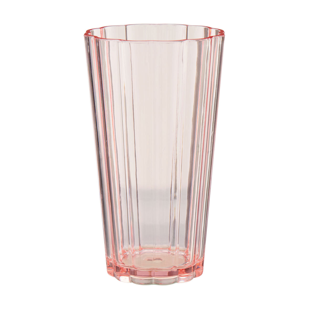 Scalloped Highball Plastic Glass, 20 oz