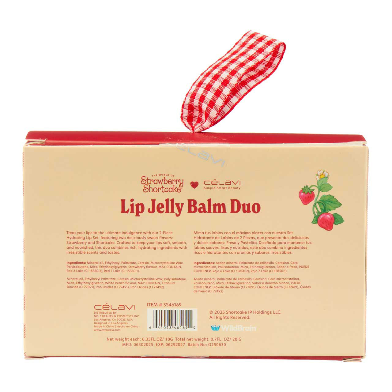 Celavi Strawberry Shortcake Lip Jelly Balm Duo