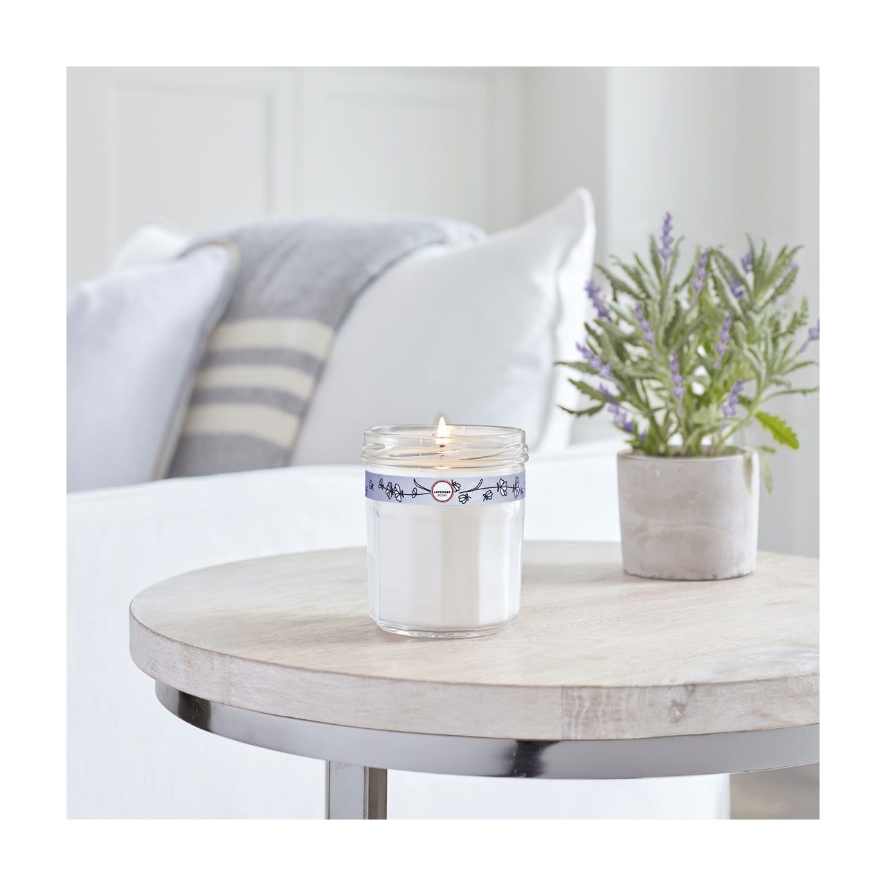 Mrs. Meyer's Clean Day Scented Soy Candle, Lavender Scent, 7.2 oz