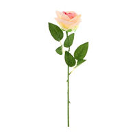 Artificial Pink Rose Stem