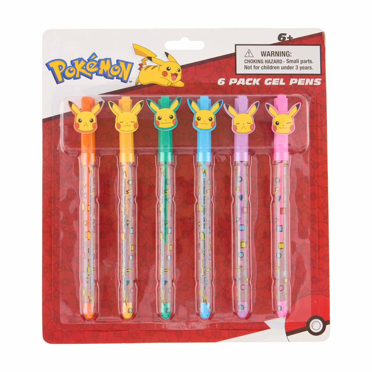 Pokemon Gel Pen Set, 6 pk