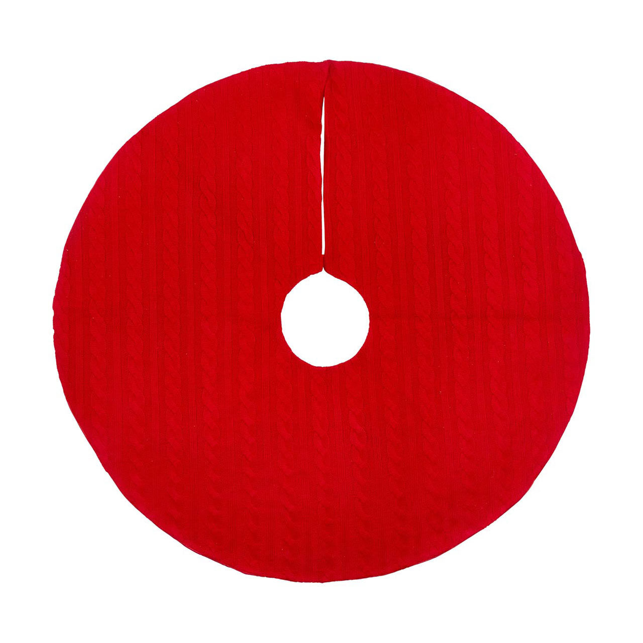 Christmas Knitted Tree Skirt, 38 in, Assorted