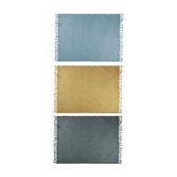 Summer Floral Cotton Muslin Fringed Throw, 50x60 in, 3 Assorted Colors