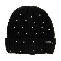 Nicole Miller Sequin Beanie, Black 
