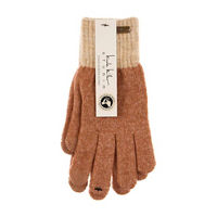 Nicole Miller Touch Screen Gloves, Brown 
