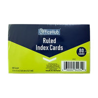 OfficeHub Ruled Index Cards, 3x5 in, 80 ct