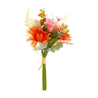 Artificial Pink and Orange Daisy Bouquet