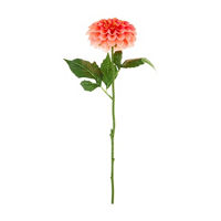 Artificial Orange Dahlia Stem