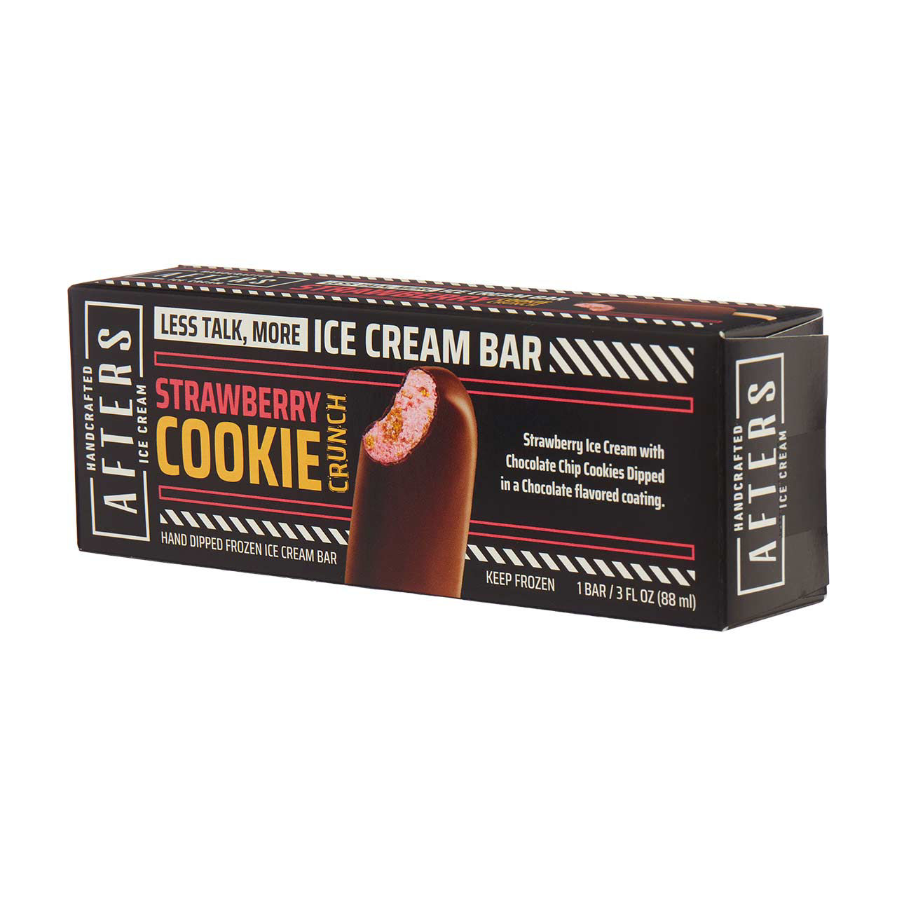 Afters Handcrafted Ice Cream Bar, Strawberry Cookie Crunch, 3 fl oz