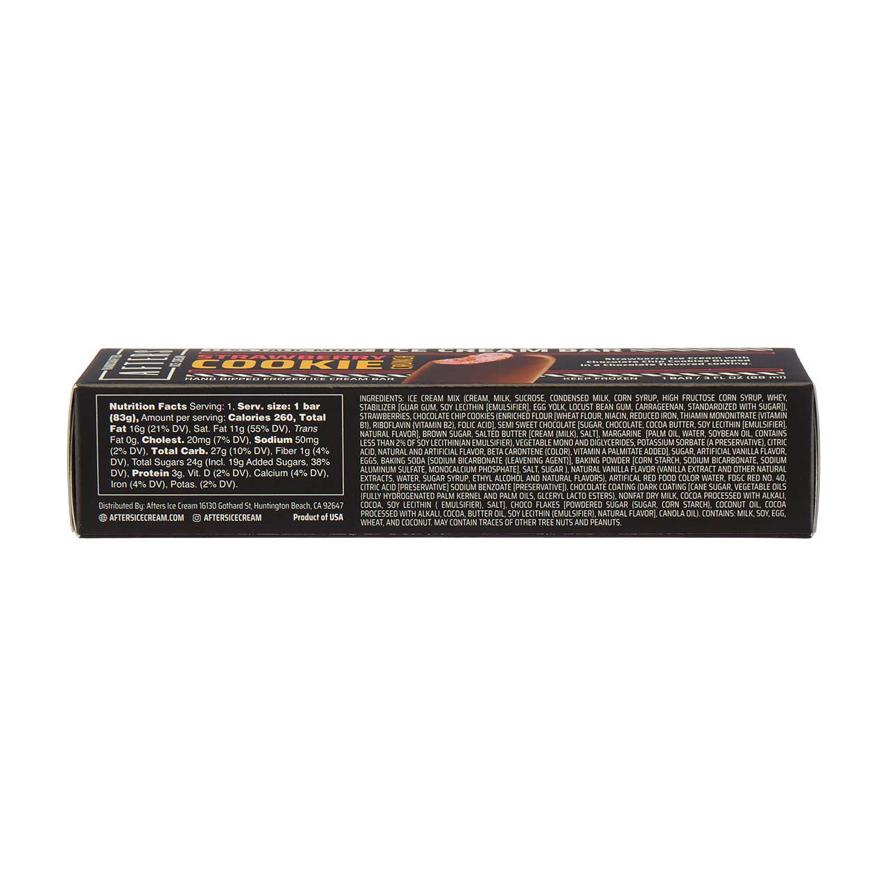 Afters Handcrafted Ice Cream Bar, Strawberry Cookie Crunch, 3 fl oz