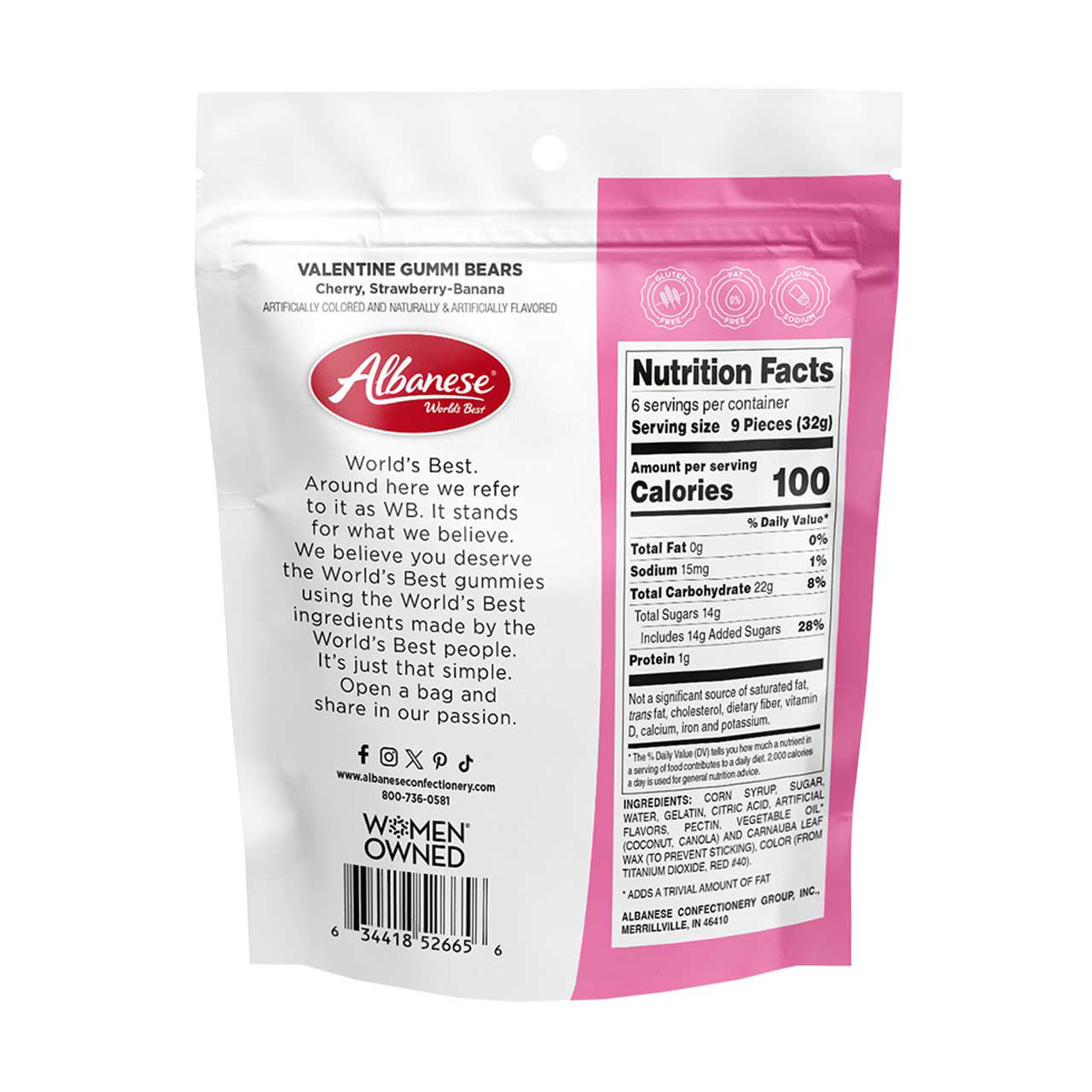 Albanese Valentine's Gummi Bears, 7oz