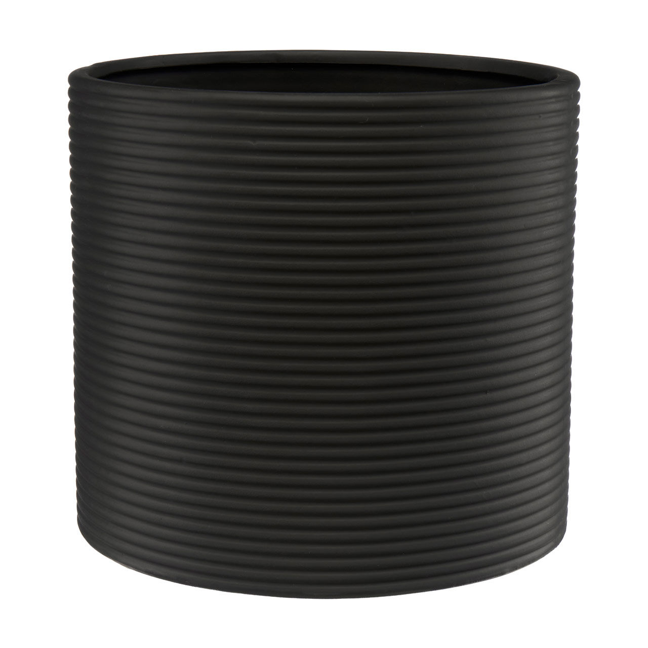 Ceramic Ribbed Outdoor Planter, Large