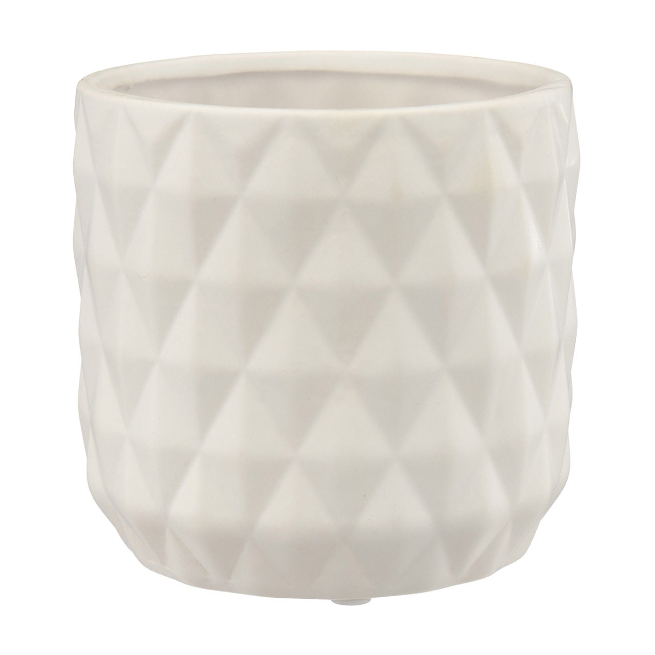 Ceramic Diagonal Outdoor Planter, Small