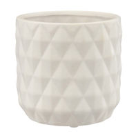 Ceramic Diagonal Outdoor Planter, Small