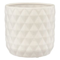 Ceramic Diagonal Outdoor Planter, Medium