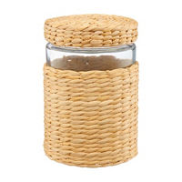 Seagrass Wrap Glass Jar