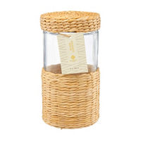 Seagrass Glass Canister with Lid, Large