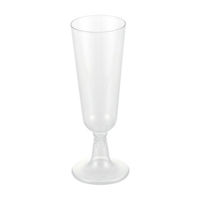 Disposable Clear Champagne Flutes, 10 ct