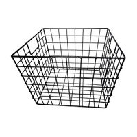 Metal Wire Square Tapered Basket with Handles, Medium