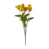 Artificial Yellow Tulip Bunch Pick