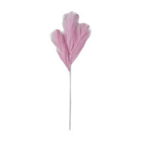 Artificial Pink Feather Pampas Stem Pick