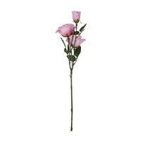 Artificial Pink Rose Floral Stem Pick Décor