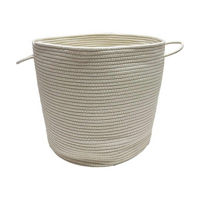 Cotton Rope Basket with Handles, White, Extra Large