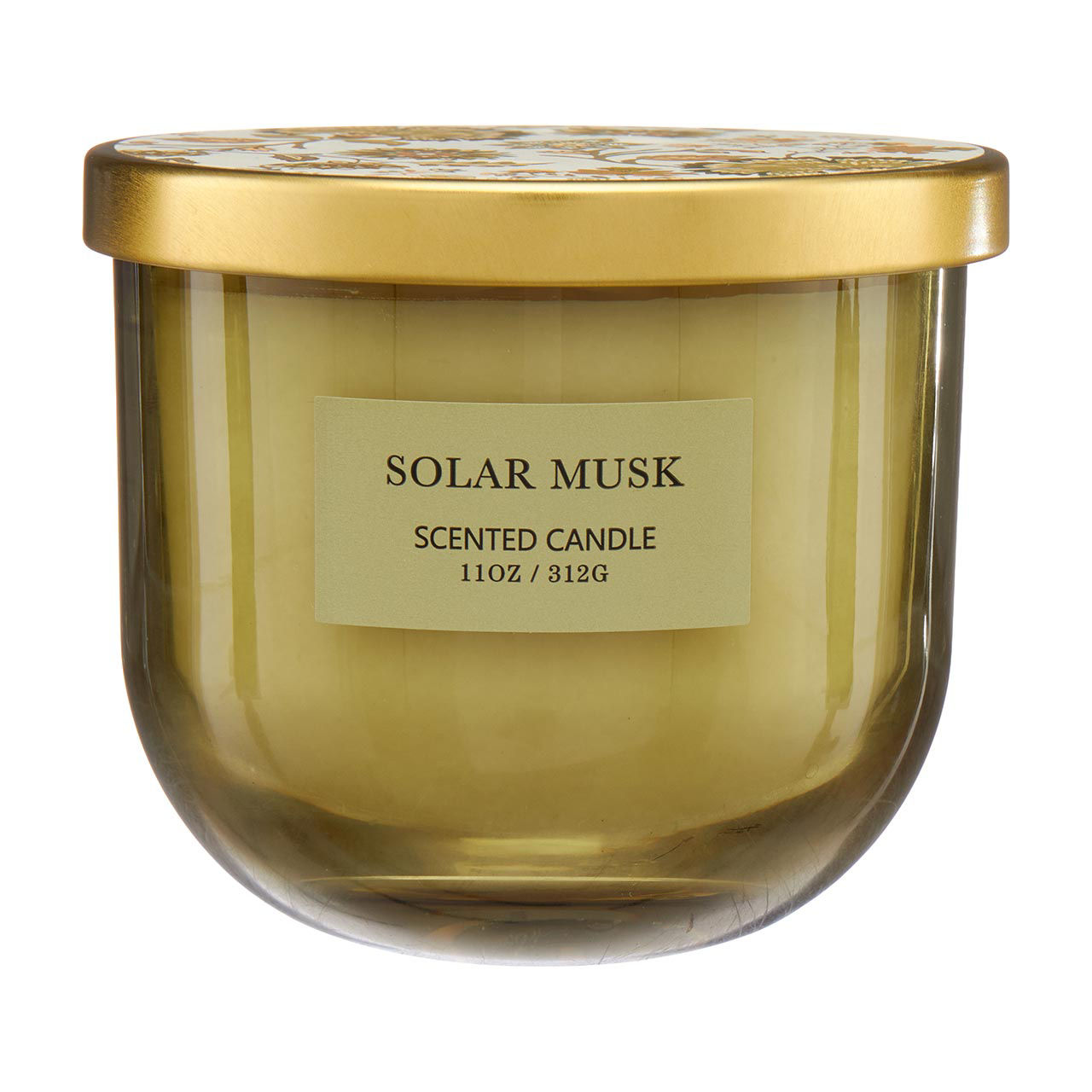 Glass Scented Candle, Solar Musk, 11 oz