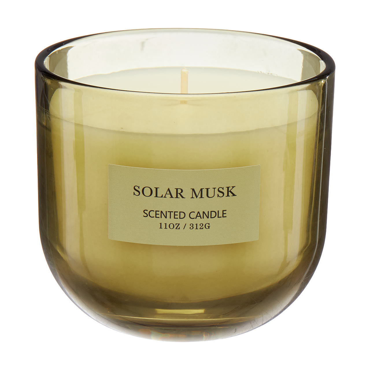 Glass Scented Candle, Solar Musk, 11 oz