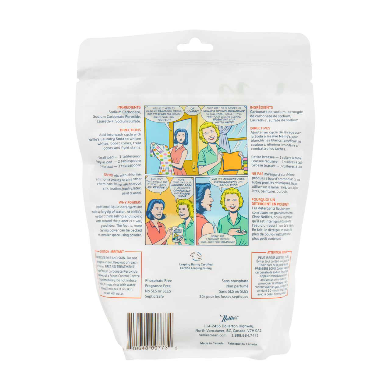 Nellie's Oxygen Brightener, 1.77 lb