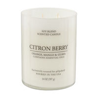 Scented Soy Candle, Citron Berry, 14 oz